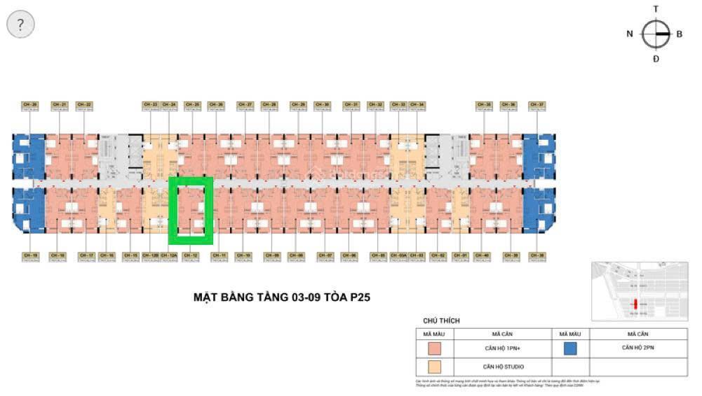 Sở hữu căn 1pn+ dt 46.5m2 bc đông nam, view ga liêm tuyền, 3 bước chân tới công viên hồ điều hòa.
