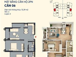 Căn 2pn 72m2 siêu đẹp view công viên hòa ca tại moonlight 2, giá và chính sách siêu tốt đợt 1