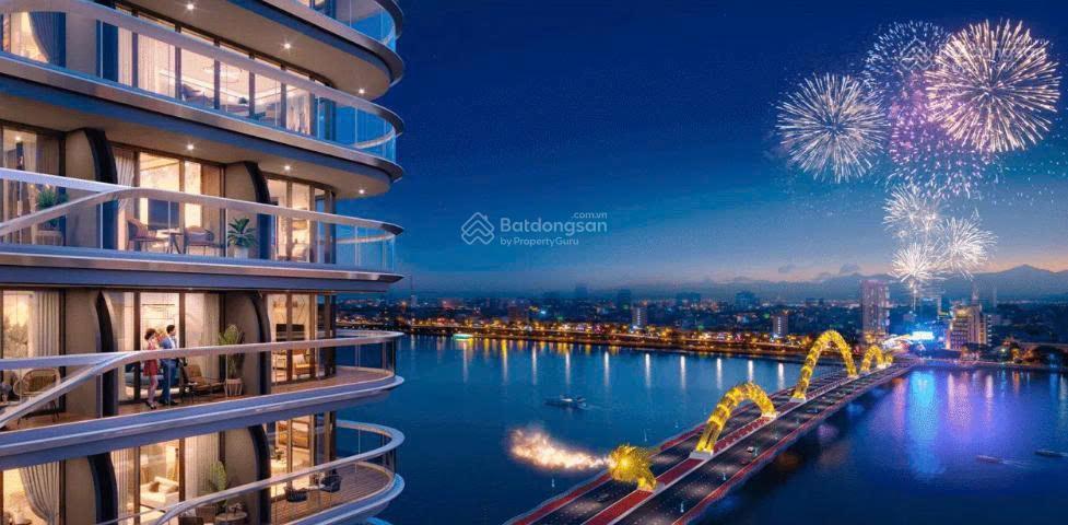 Hiếm có căn 1pn 40m2 view sông hàn đà nẵng, giá đợt 1, khai thác dòng tiền 3035tr/tháng