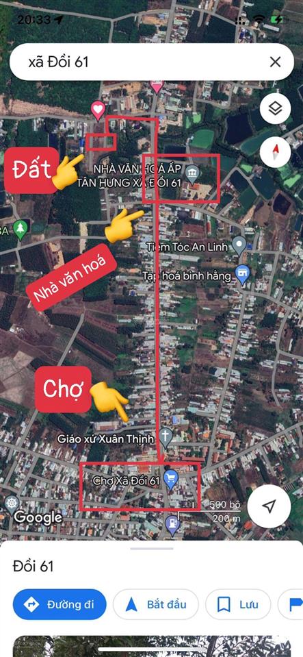 Bán đất 100m2 xã đồi 61 huyện trảng bom, đường nhựa 7m sổ sẵn