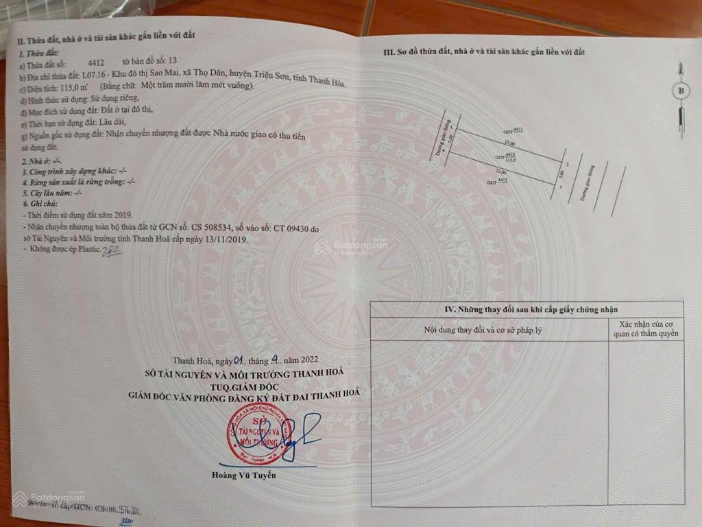 Gia đình cần bán gấp 2 lô liền kề, mỗi lô 115m2 tại khu đô thị sao mai,  chính chủ