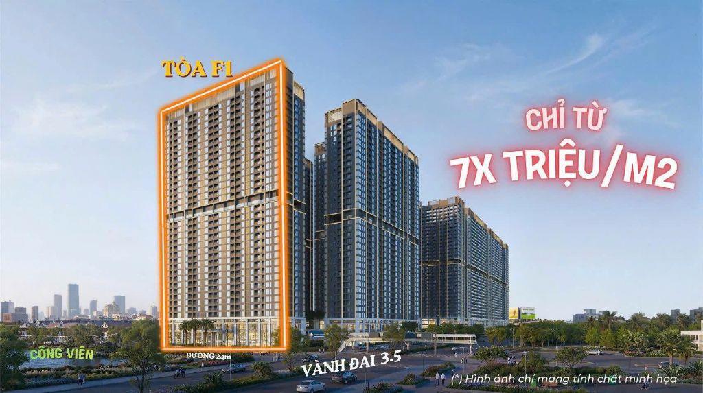 Bán chung cư The Flame vine HH3 Hinode Royal Park Hoài Đức Hà Nội - Giá 72 triệu /m2
