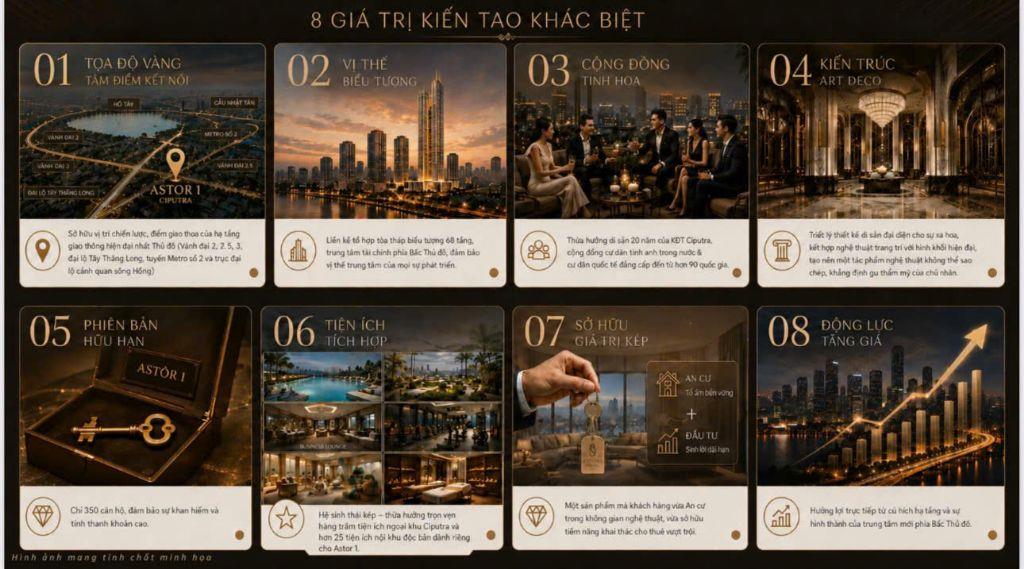 Bán chung cư Astor 1 Ciputra - IA 25 Tây Hồ Hà Nội - Giá từ 110 triệu /m2 