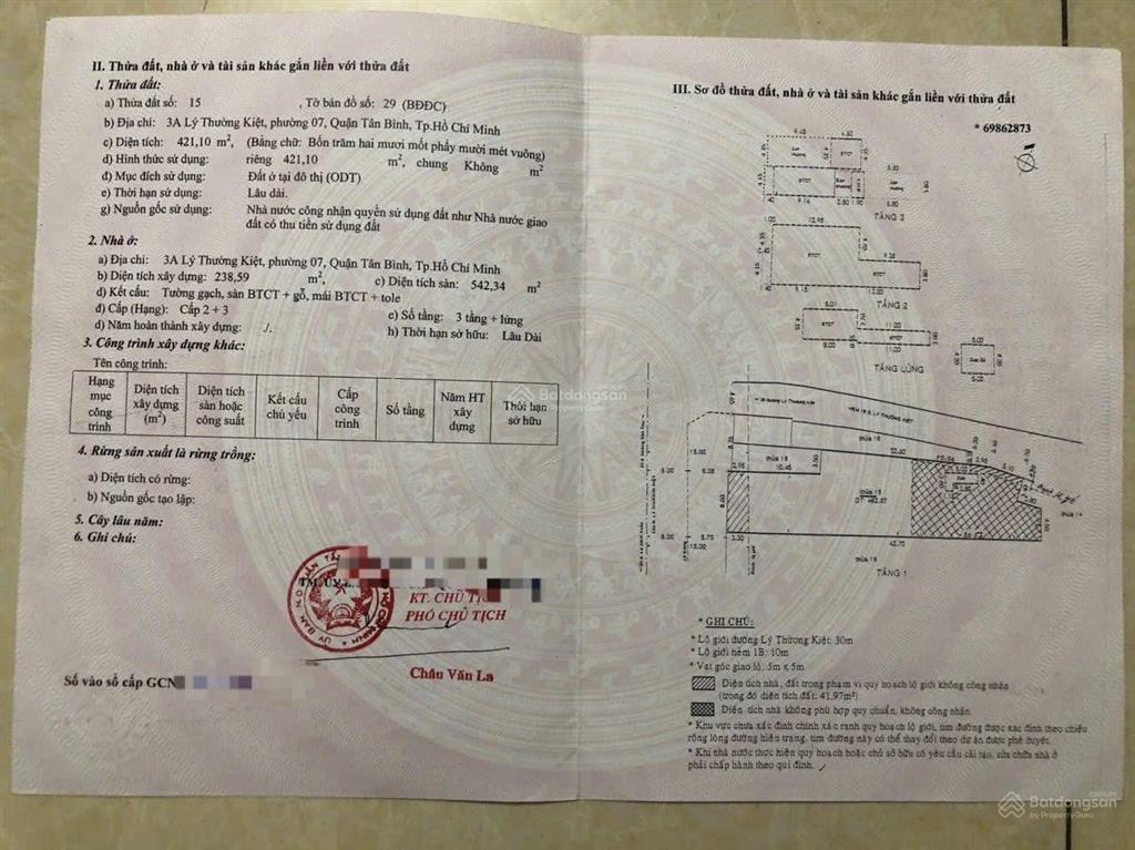 Gửi ace hh 1.1 tỷ chính chủ mtkd 3a lý thường kiệt 470m2