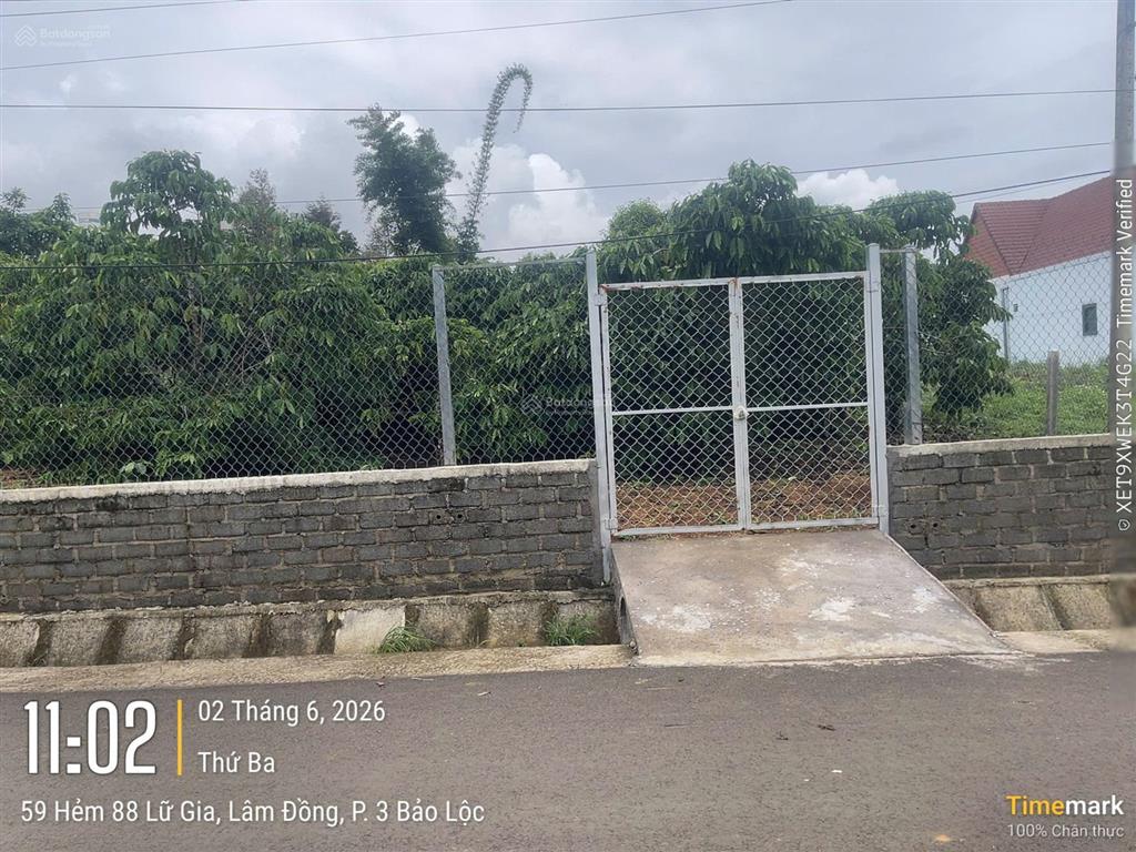 Bán đất 721m² hẻm 88 lữ gia, p.3 tp. bảo lộc  200m² thổ cư, nở hậu đẹp, giá chỉ 5,25 tỷ