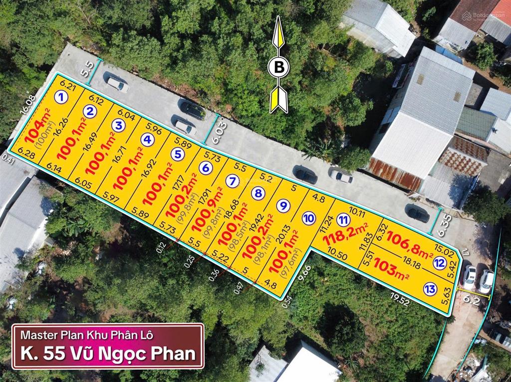 Đất kiệt 55 vũ ngọc phan 100m², đường 7m ô tô tránh. ra mặt tiền 50m gần nguyễn hoàng