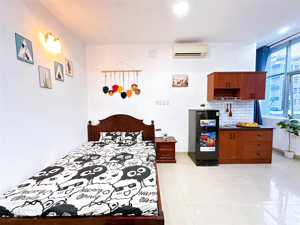 Chung cư mini, cửa sổ, full nội thất ngay cư xá đồng tiến, ba tháng hai