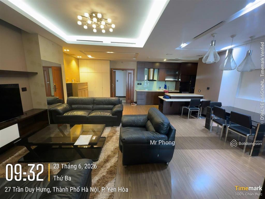 Nhà đẹp ảnh thật! cho thuê eurowindow 27 trần duy hưng 2 phòng ngủ full 100m², giá chỉ 16 triệu/th