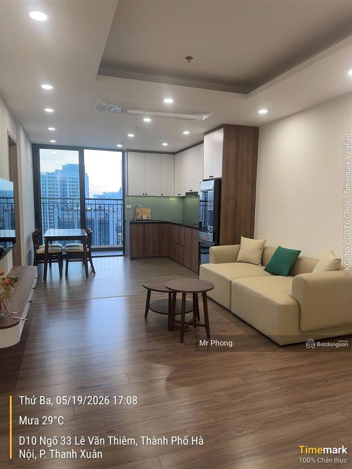 Hiếm! cho thuê căn hộ n04 hoàng đạo thúy 2 phòng ngủ full đồ đẹp giá chỉ 17 triệu/tháng