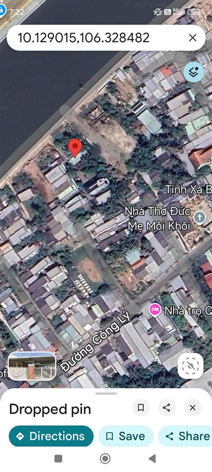 Nhà cấp 4 bờ kè khu phố 5, thị trấn mỏ cày