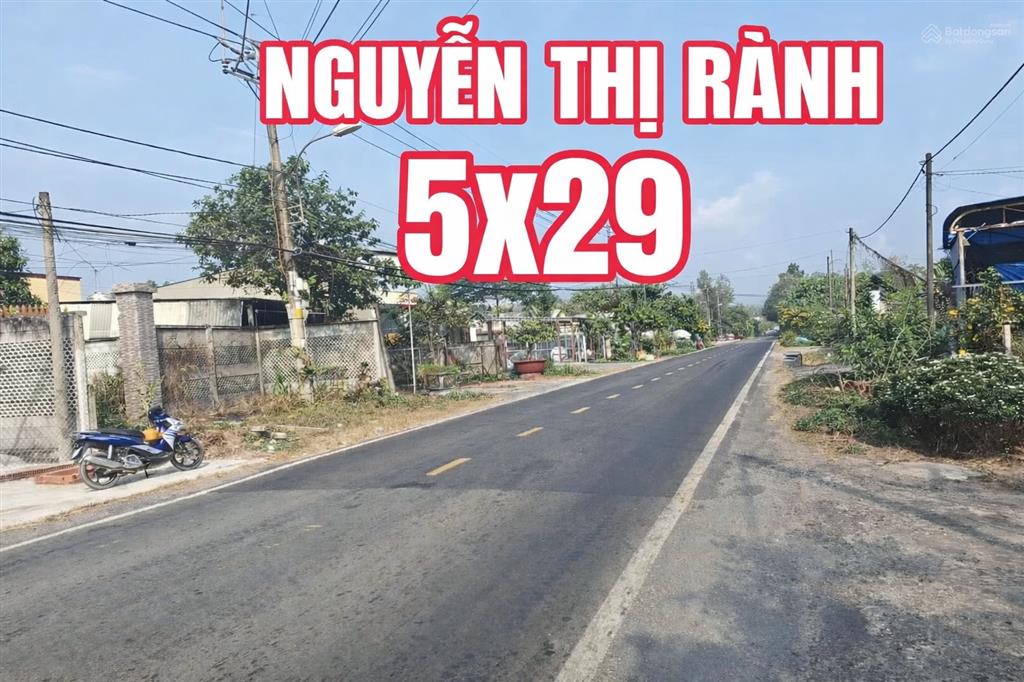 Lô duy nhất nguyễn thị rành 5x29 146m2 giá 1t1 bán nhanh!