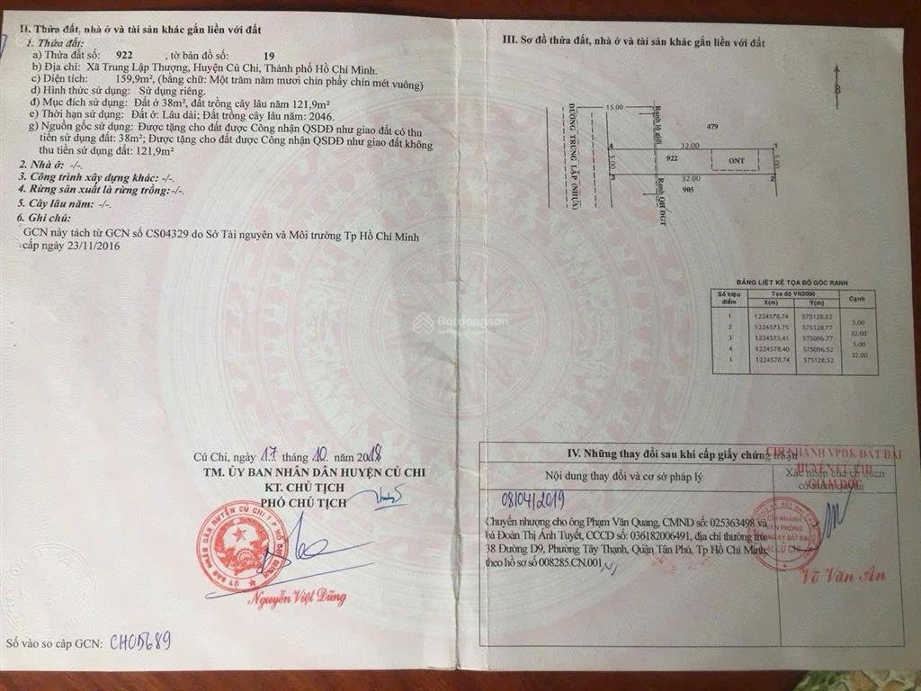 160m2 đất mặt tiền đường trung lập, củ chi, shr, kinh doanh buôn bán tốt