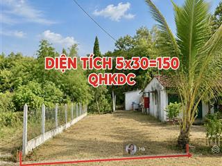 Chính chủ cần tiền gửi bán nhanh lô đất 5x30m qhkdc mặt tiền nhựa thái mỹ, củ chi