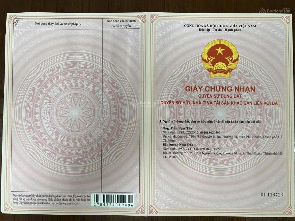 Bán gấp nhà riêng 750/1/38 nguyễn kiệm, p4, q. phú nhuận, 13,5 tỷ, 70,6m2 tổng dt sử dụng 233 m2