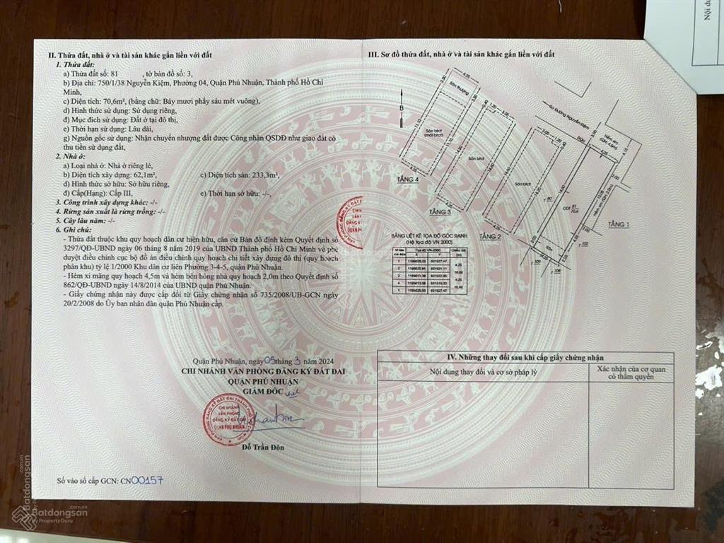 Bán gấp nhà riêng 750/1/38 nguyễn kiệm, p4, q. phú nhuận, 13,5 tỷ, 70,6m2 tổng dt sử dụng 233 m2