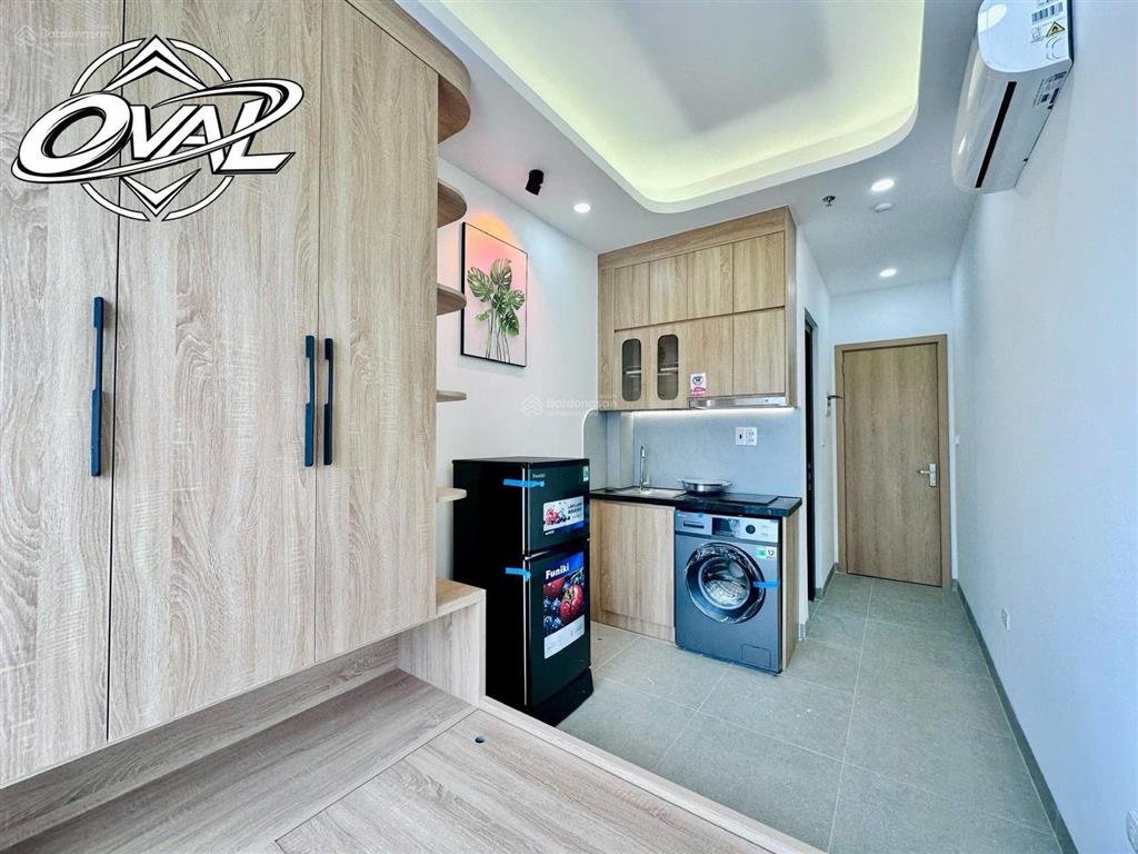 Căn hộ studio bancol nhỏ gọn  full nội thất máy giặt riêng  đầy đủ tiện nghi thang máy