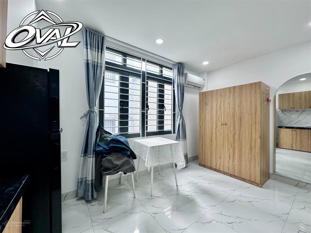Căn hộ studio cửa sổ trời full nội thất  sạch sẽ  nhà mới