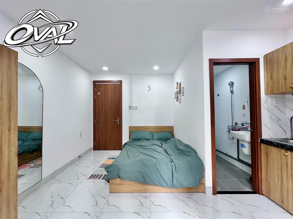 Căn hộ studio cửa sổ trời full nội thất  sạch sẽ  nhà mới