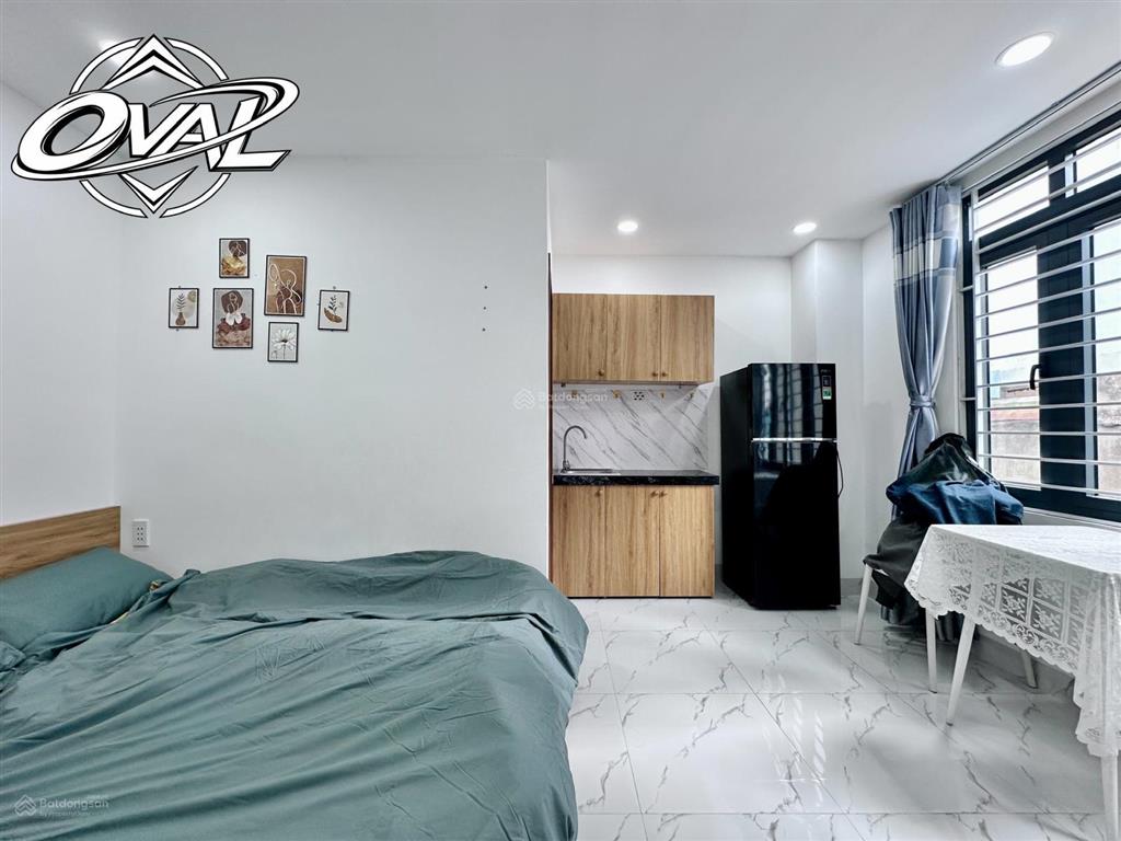 Căn hộ studio cửa sổ trời full nội thất  sạch sẽ  nhà mới