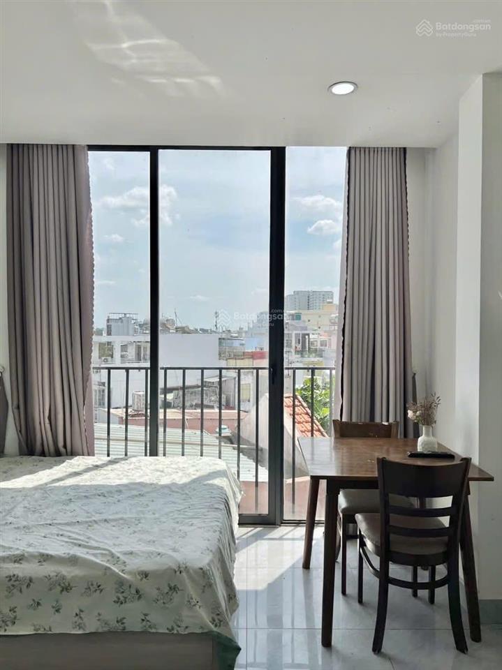 Căn hộ studio ban công thoáng  full nội thất  mới xây ngay công viên làng hoa  chợ hạnh đông