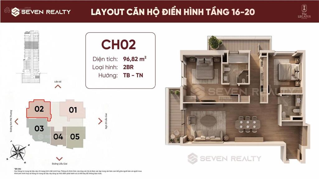 Căn hộ the legatus 22 liễu giai sở hữu tâm điểm, nâng tầm đẳng cấp sống