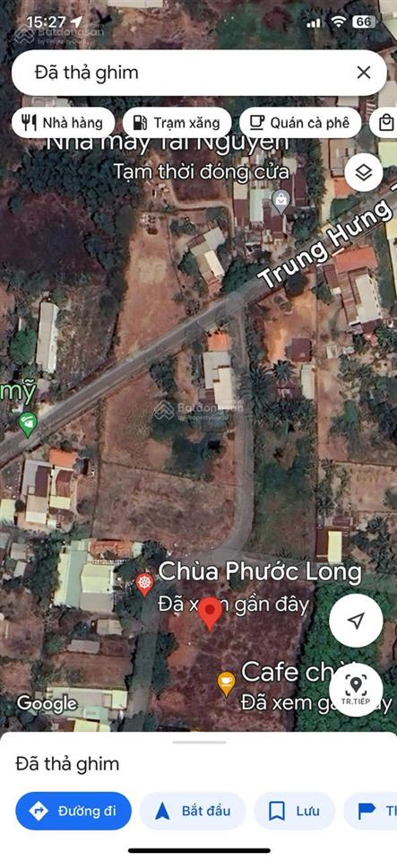 Chính chủ bán lô đất thổ cư góc 2 mt đường nhựa 10m gần đường trung hưng