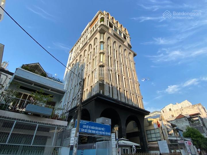 Cho thuê tòa nhà mặt tiền thạch thị thanh, phường bến nghé, quận 1. dt 12x25m, 1 hầm trệt 5 lầu