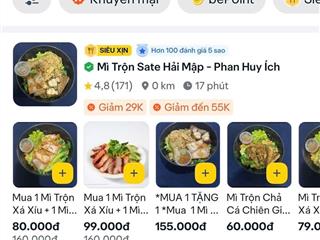 SANG NHƯỢNG QUÁN MÌ TRỘN KÈM TRẠM SẠC XE ĐIỆN – GIÁ TỐT Vị trí: Mặt tiền đường Phan Huy