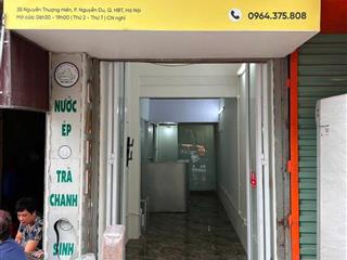 CHÍNH CHỦ CẦN CHO THUÊ CỬA HÀNG  17m² mặt phố Nguyễn Thượng Hiền – Hai Bà Trưng, Hà Nội