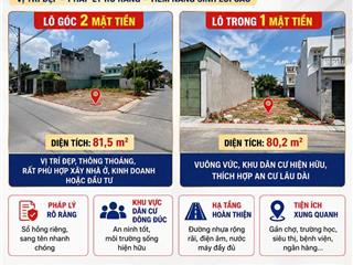 CHÍNH CHỦ CẦN BÁN 2 LÔ ĐẤT ĐẸP ĐƯỜNG PHẠM THỊ TÂN – PHƯỜNG PHÚ LỢI, TP.HCM vị trí đẹp,
