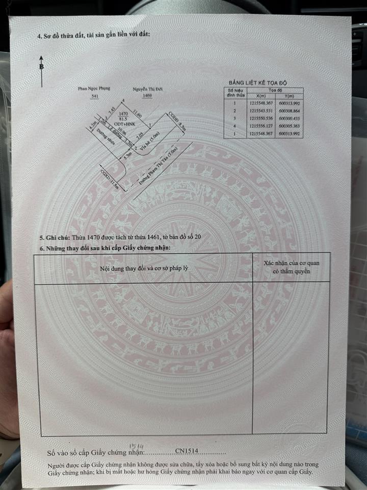 CHÍNH CHỦ CẦN BÁN 2 LÔ ĐẤT ĐẸP ĐƯỜNG PHẠM THỊ TÂN – PHƯỜNG PHÚ LỢI, TP.HCM vị trí đẹp,