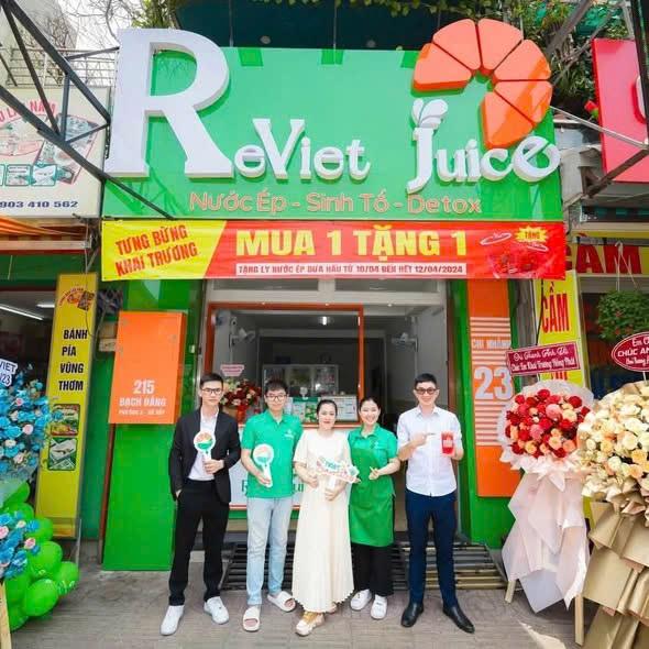 SANG NHƯỢNG TOÀN BỘ CỬA HÀNG REVIET JUICE – BAO GỒM THƯƠNG HIỆU Địa chỉ: 215 Bạch Đằng,