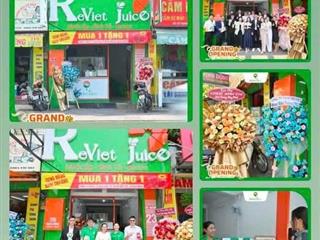 SANG NHƯỢNG TOÀN BỘ CỬA HÀNG REVIET JUICE – BAO GỒM THƯƠNG HIỆU Địa chỉ: 215 Bạch Đằng,