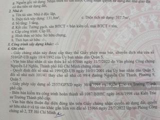 Bán nhà góc 2 mt 101/41 nguyễn chí thanh, p. 9, q. 5 diện tích 8.85 x 20m gía 31 tỷ