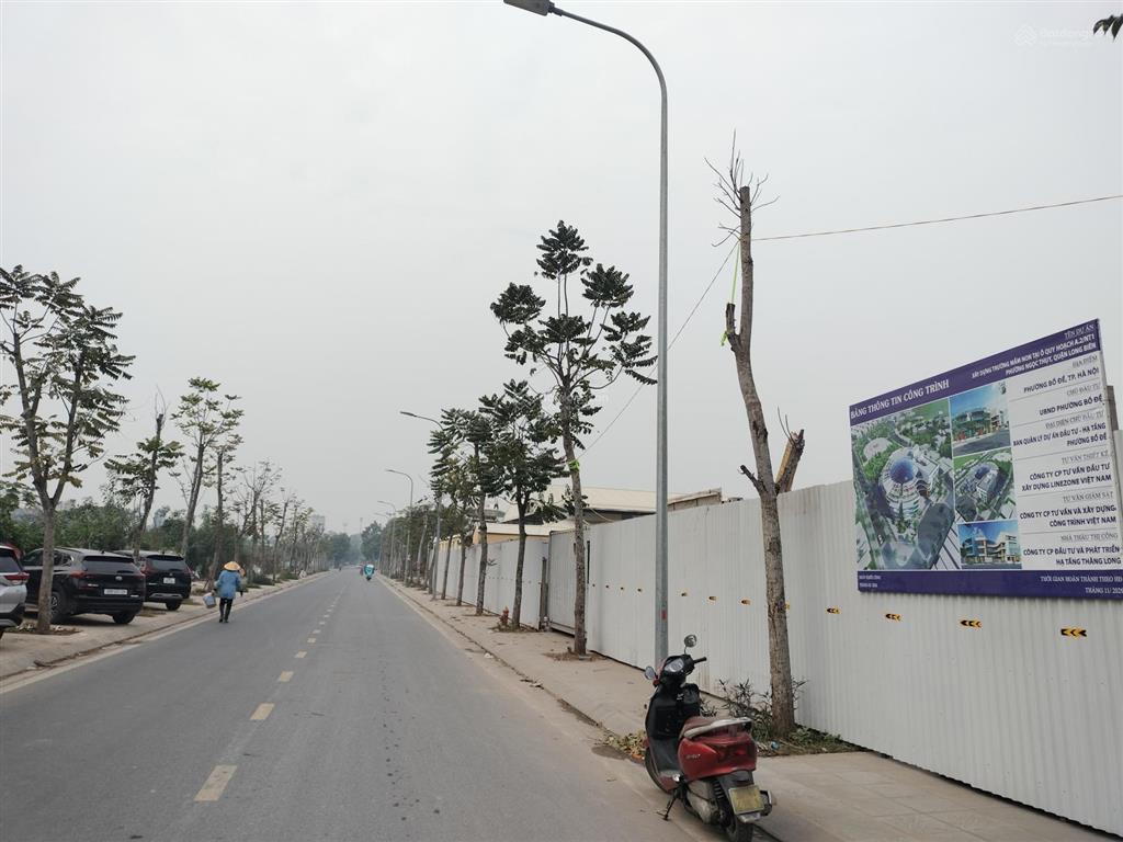 Bán đất nguyễn gia bồng, gia thượng, ngọc thụy. vỉa hè, ô tô tránh thông, kinh doanh, view trường.