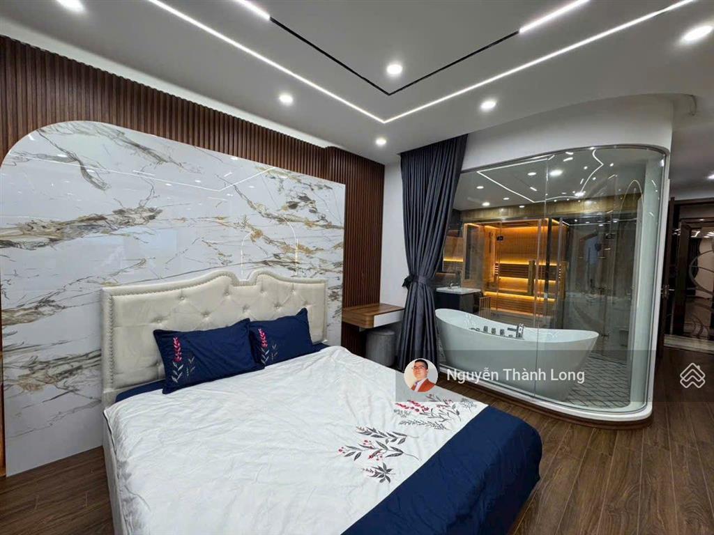 Siêu mẫu ngọc thụy, 2 mặt tiền, 7 tầng thang máy, nội thất cao cấp, vỉa hè, kinh doanh, công viên