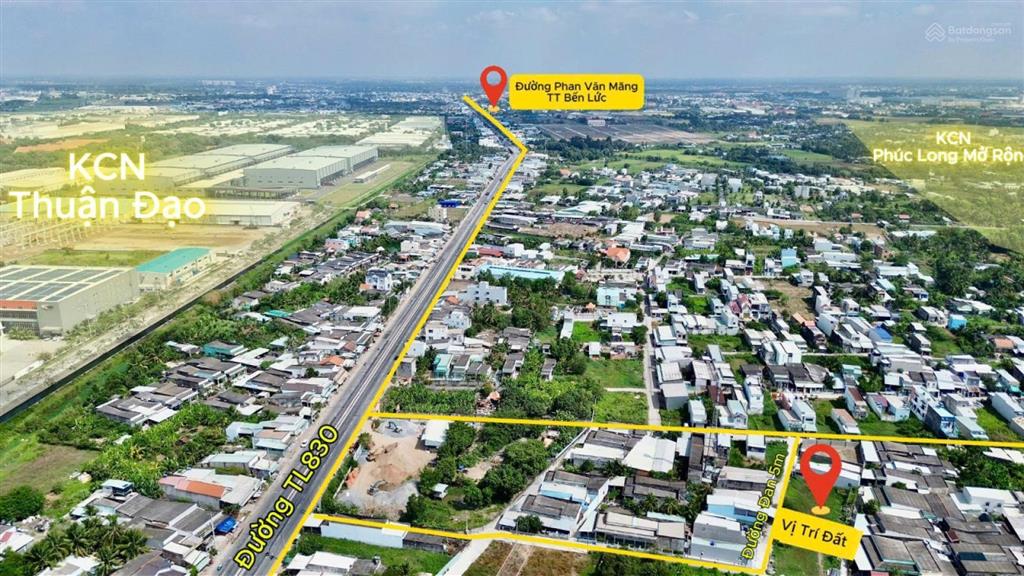 Bán đất khu dân cư phúc giang85m2 tại xã long định, 1,08 tỷ, hai mặt tiền đẹp, giá cực chất