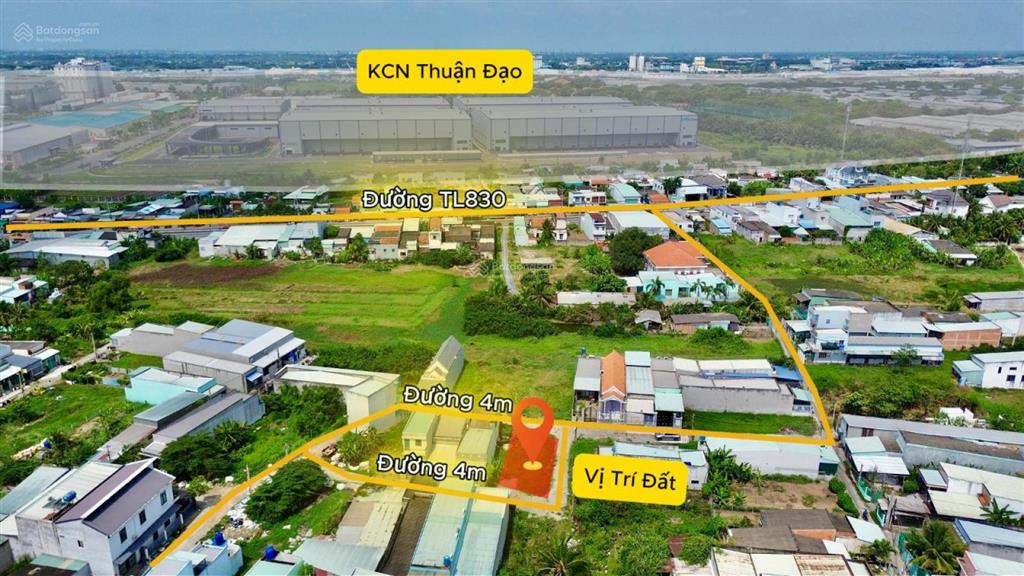 Nền 3 mặt tiền xóm bà vệ ngay kcn thuận đạo vừa ở vừa ra tiền