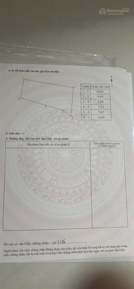 Chính chủ cần bán lô đất mặt tiền 6m, xung quanh là trường học, chợ, công nhân đông đúc