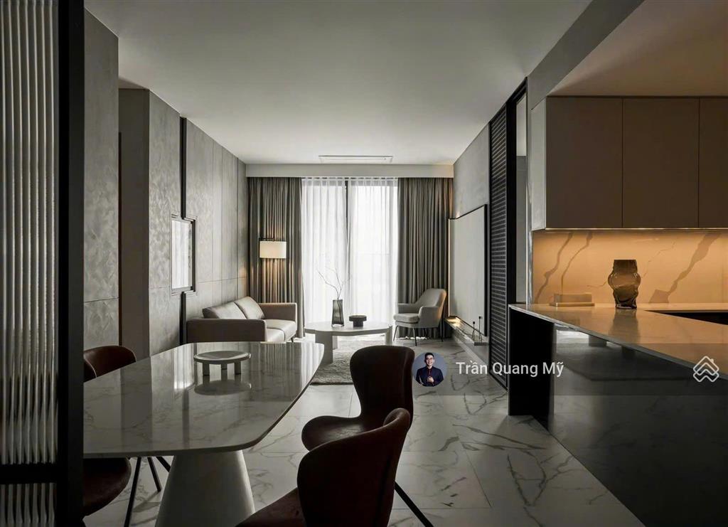 The crest cho thuê căn hộ 2pn + 1 diện tích lên tới 115m2, nội thất thiết kế chỉ 69 tr/tháng