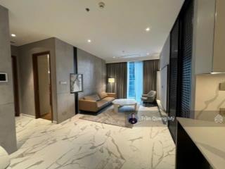 The crest cho thuê căn hộ 2pn+1 diện tích lên tới 115m2, nội thất thiết kế chỉ 69 tr/tháng