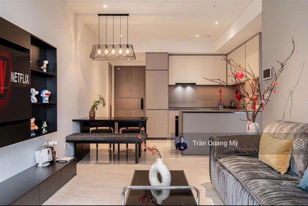 Cho thuê căn hộ góc, nội thất đầy đủ view sông và quận 1 giá 58tr/tháng