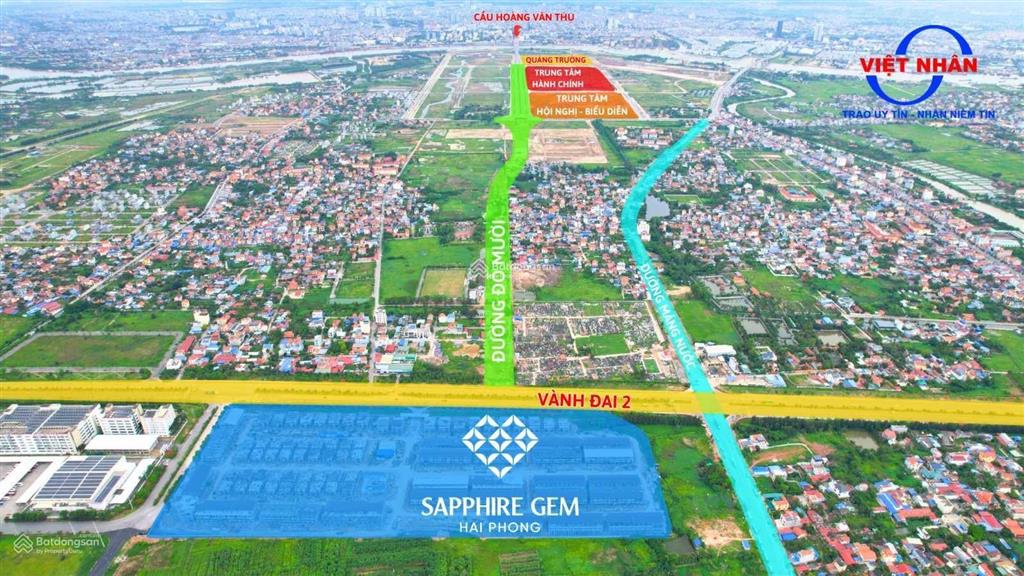Bán shophouse sapphire gem hải phòng, 8,2 tỷ hướng đông, 140m2, đối diện regina kinh doanh luôn