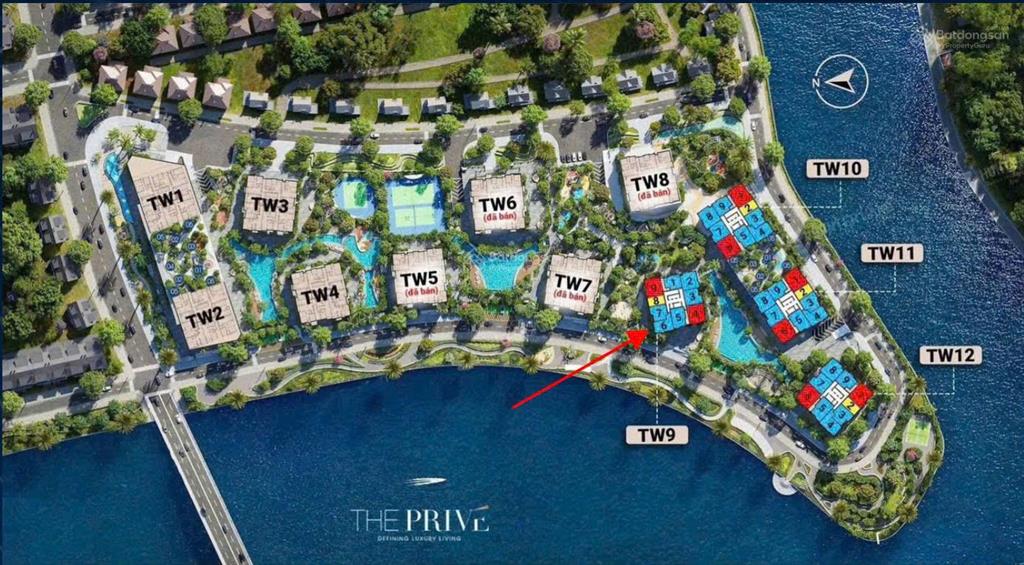 Bán gấp căn góc the prive tầng trung tháp 9 view landmark 80.6m2 giá 8.8 tỷ