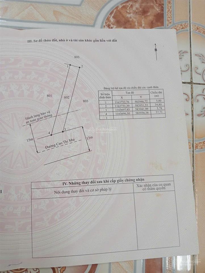Bán gấp lô đất full thổ đường cao thị mai  trung tâm thị trấn tân trụ  dt 181m2  giá chỉ 7 tỷ