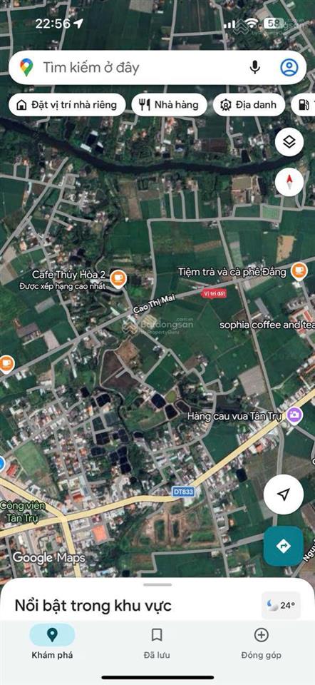 Bán đất 200m² full thổ cư  trung tâm thị trấn tân trụ  ngay bến xe  giá chỉ 7.6 tỷ