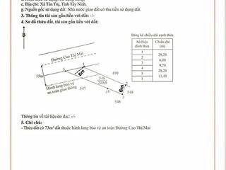 Bán đất 200m² full thổ cư  trung tâm thị trấn tân trụ  ngay bến xe giá chỉ 7.6 tỷ