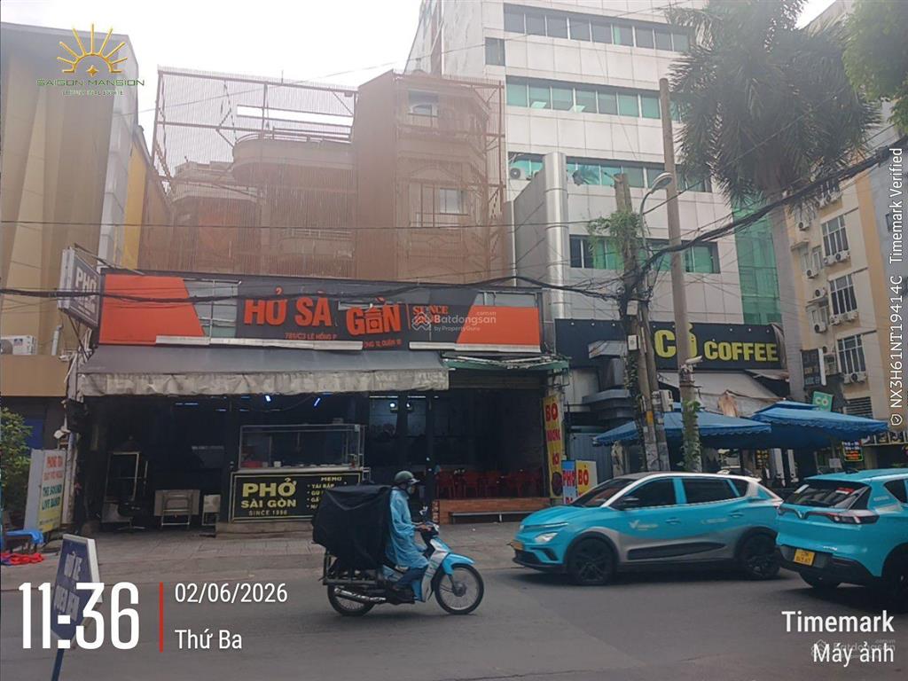 Mặt tiền lê hồng phong quận10 288m n12 d14, dòng tiền 1,8 tỷ, tiện làm building, ngân hàng, 134 tỷ.