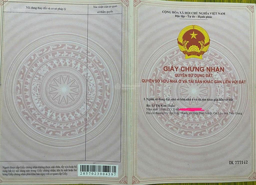 Cần bán gấp lô đất đẹp giá tốt đầu tư