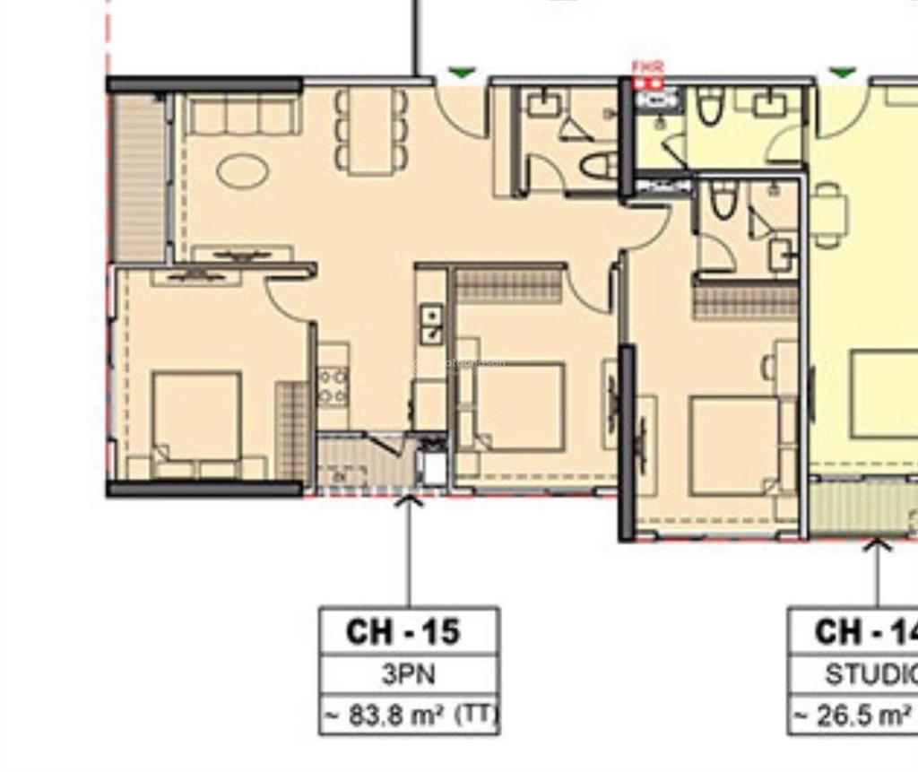 Hot ngay ga metro! căn góc 3pn 83.8m2 pr5 the paris ocp1 tt giãn 2 năm chỉ vào 2.4tỷ, giá 5,45 tỷ